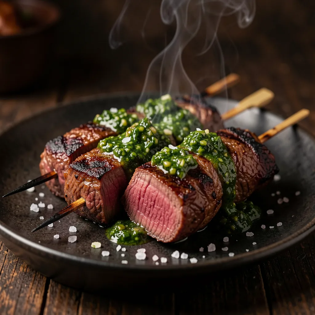 Rindsspiesse mit Chimichurri